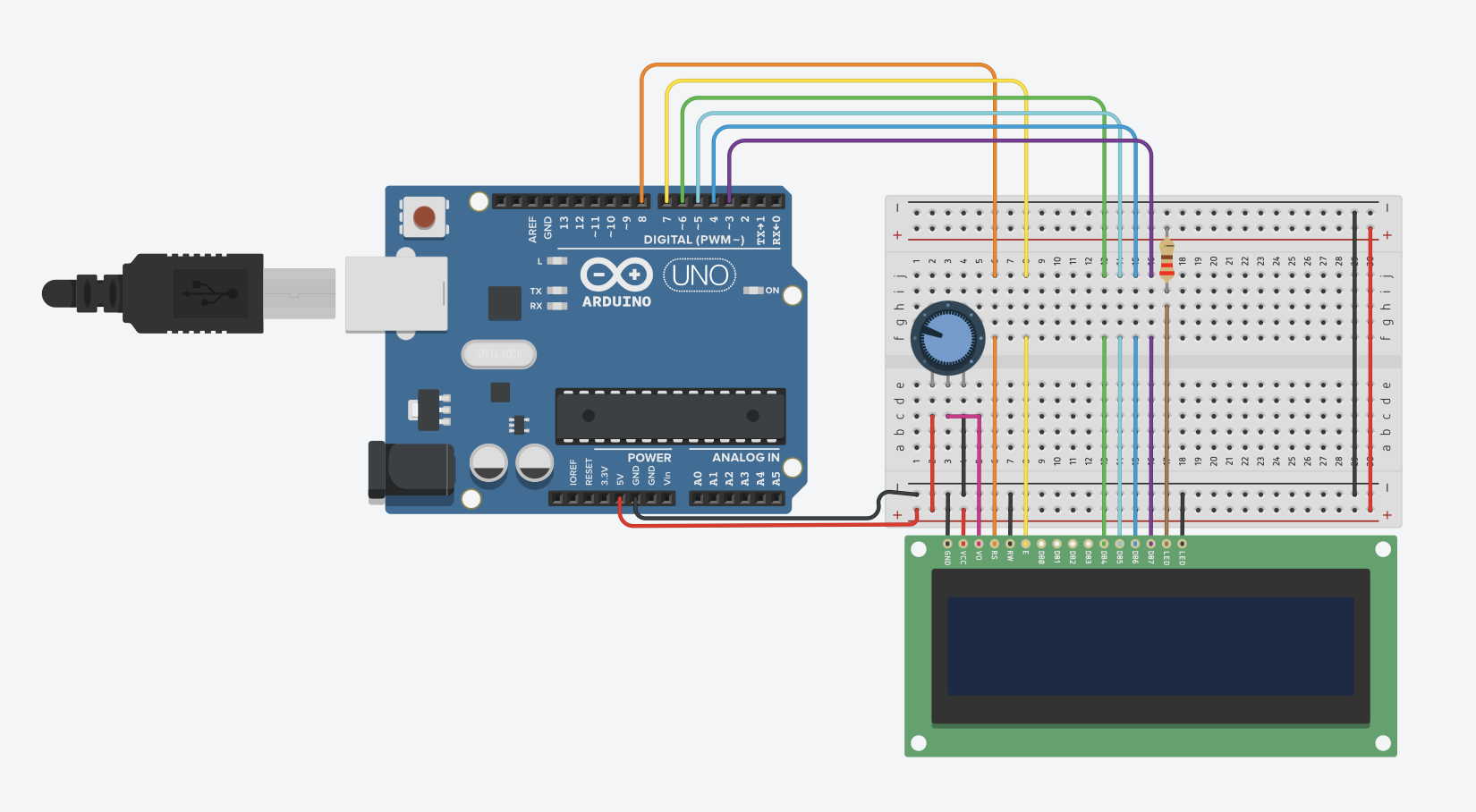 Schema LCD1602
