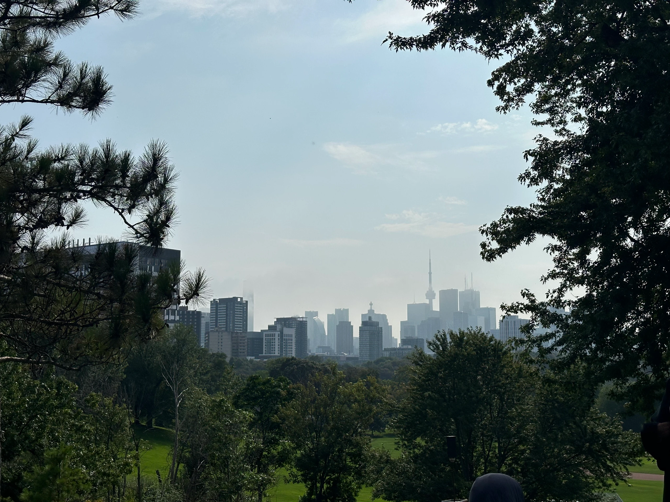 Panorama de Toronto encadré par les arbres — Toronto, Canada