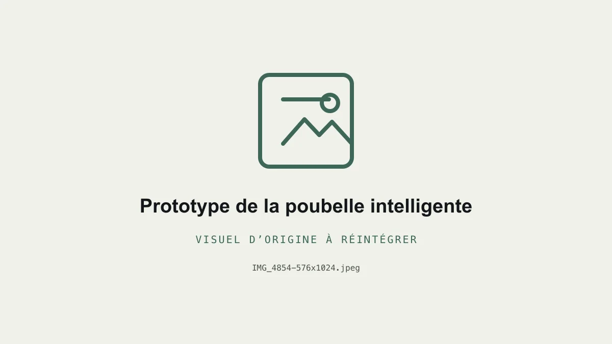 Projet 6 – Poubelle intelligente (HC-SR04)